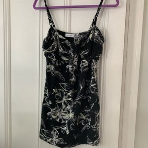 Tropical tunic top or cover-up dress.